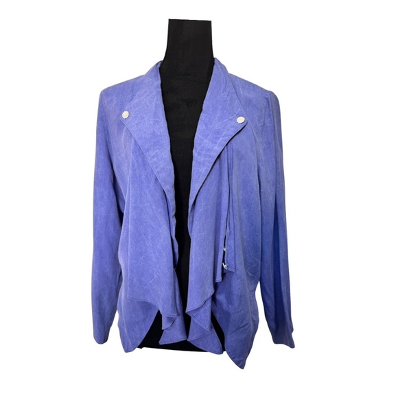 Joseph Ribkoff Open Front Blazer Purple - Picture 1 of 8